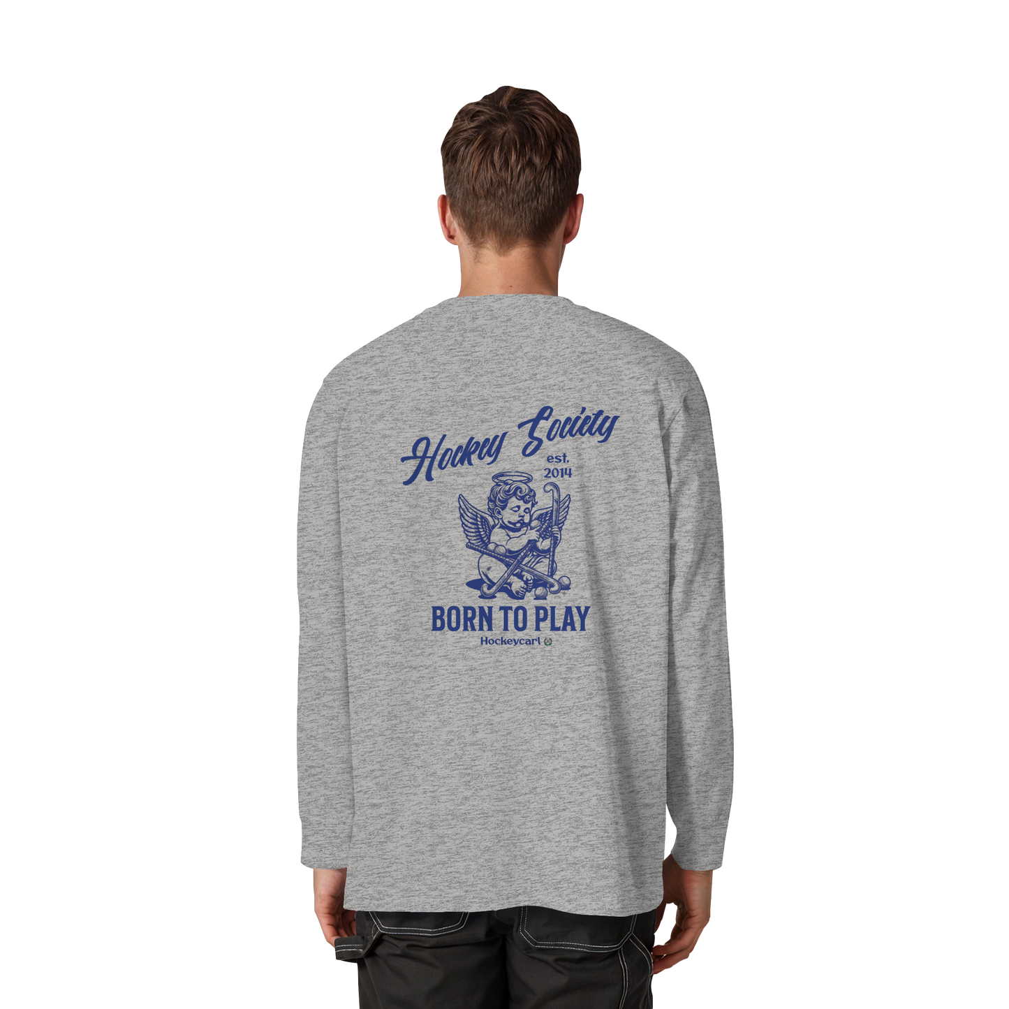 Hockey Society - Organic Heavy Oversized Longsleeve T-Shirt - Hockeycarl