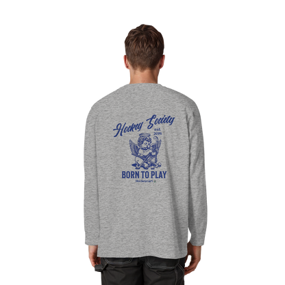 Hockey Society - Organic Heavy Oversized Longsleeve T-Shirt - Hockeycarl