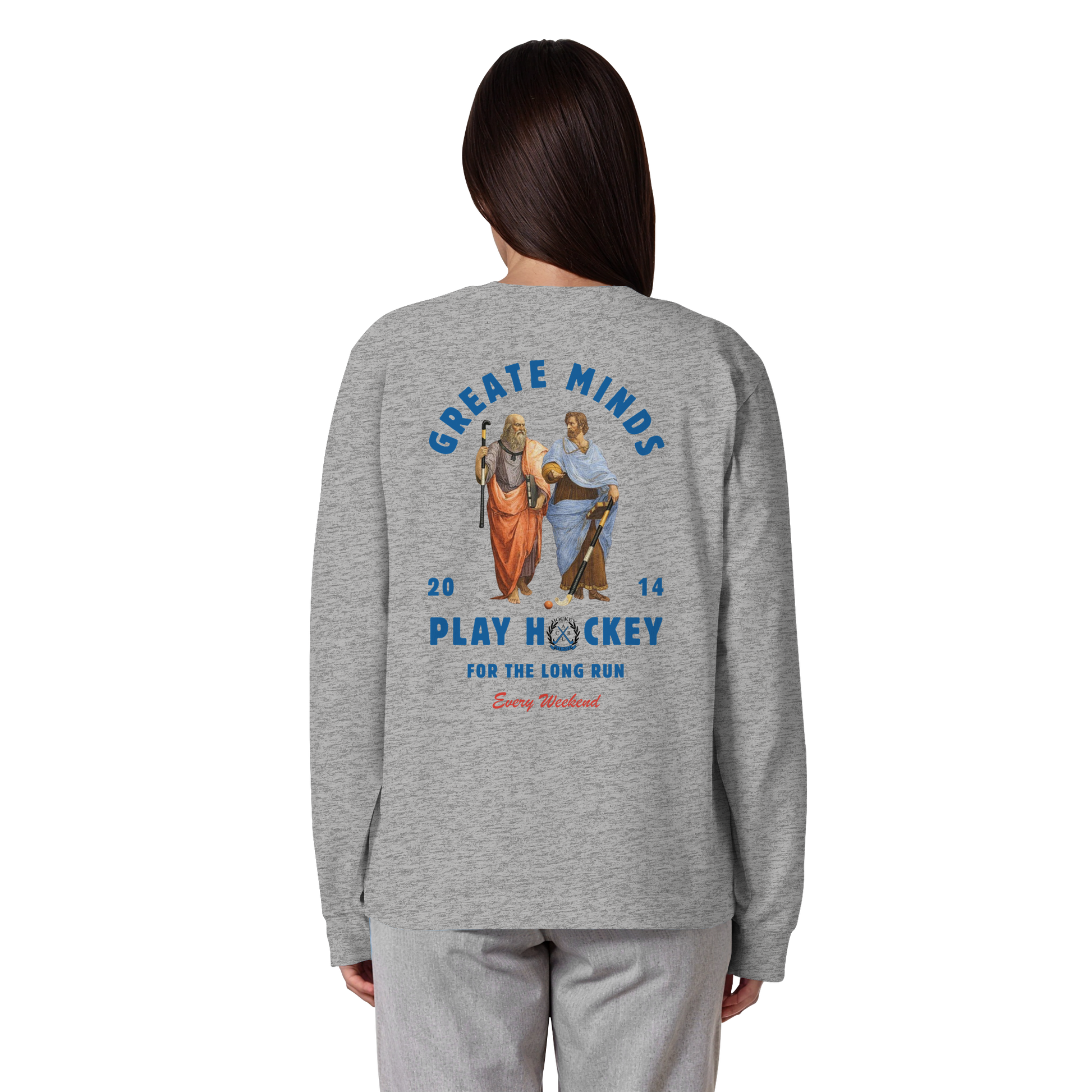 Greate Minds - Organic Heavy Oversized Longsleeve T-Shirt - Hockeycarl