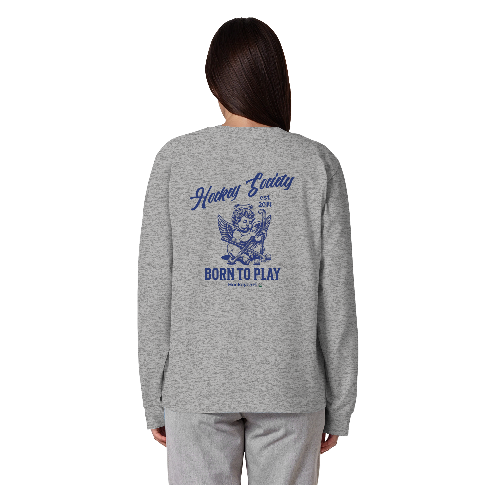 Hockey Society - Organic Heavy Oversized Longsleeve T-Shirt - Hockeycarl