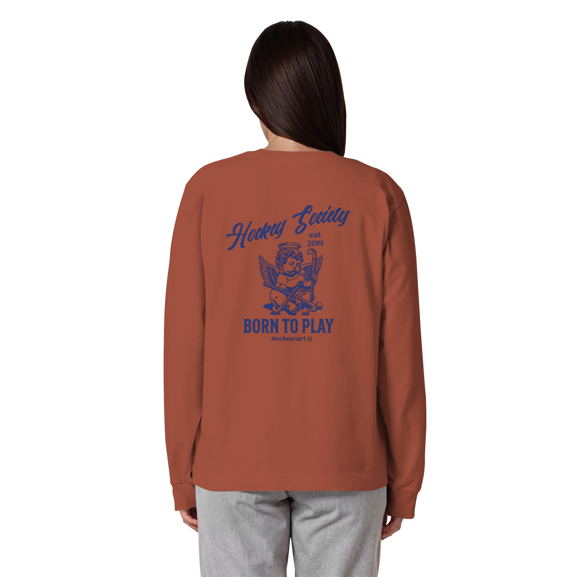 Hockey Society - Organic Heavy Oversized Longsleeve T-Shirt - Hockeycarl