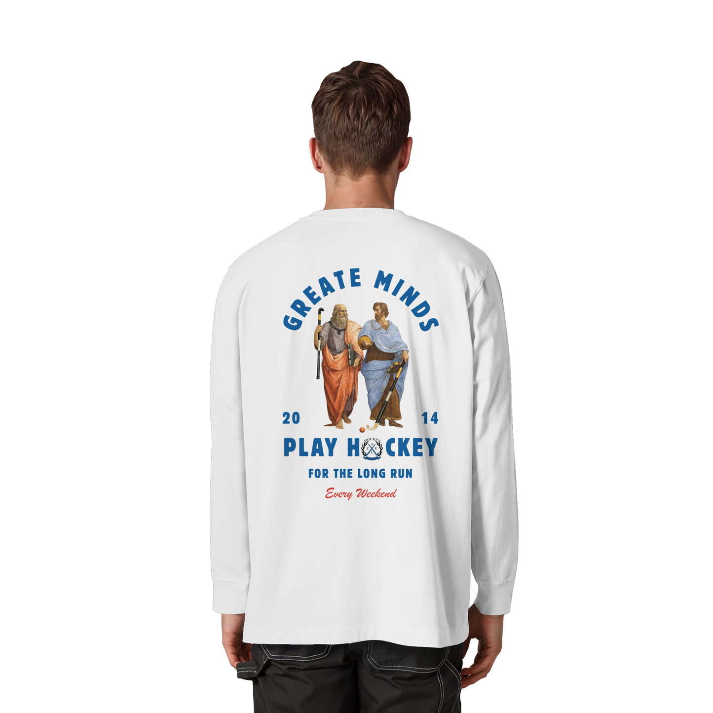 Greate Minds - Organic Heavy Oversized Longsleeve T-Shirt - Hockeycarl