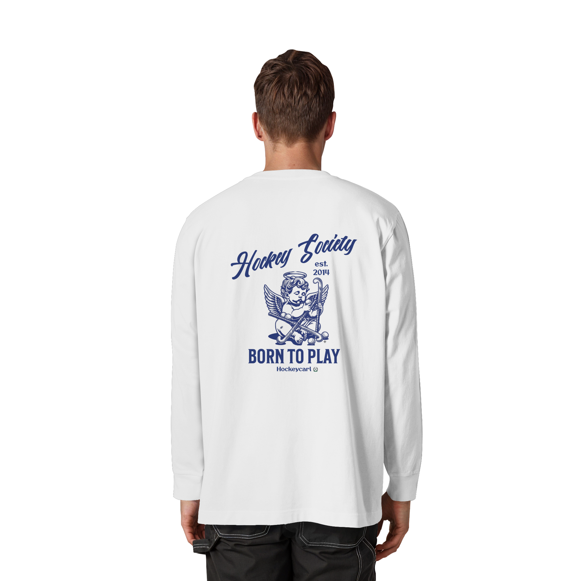 Hockey Society - Organic Heavy Oversized Longsleeve T-Shirt - Hockeycarl