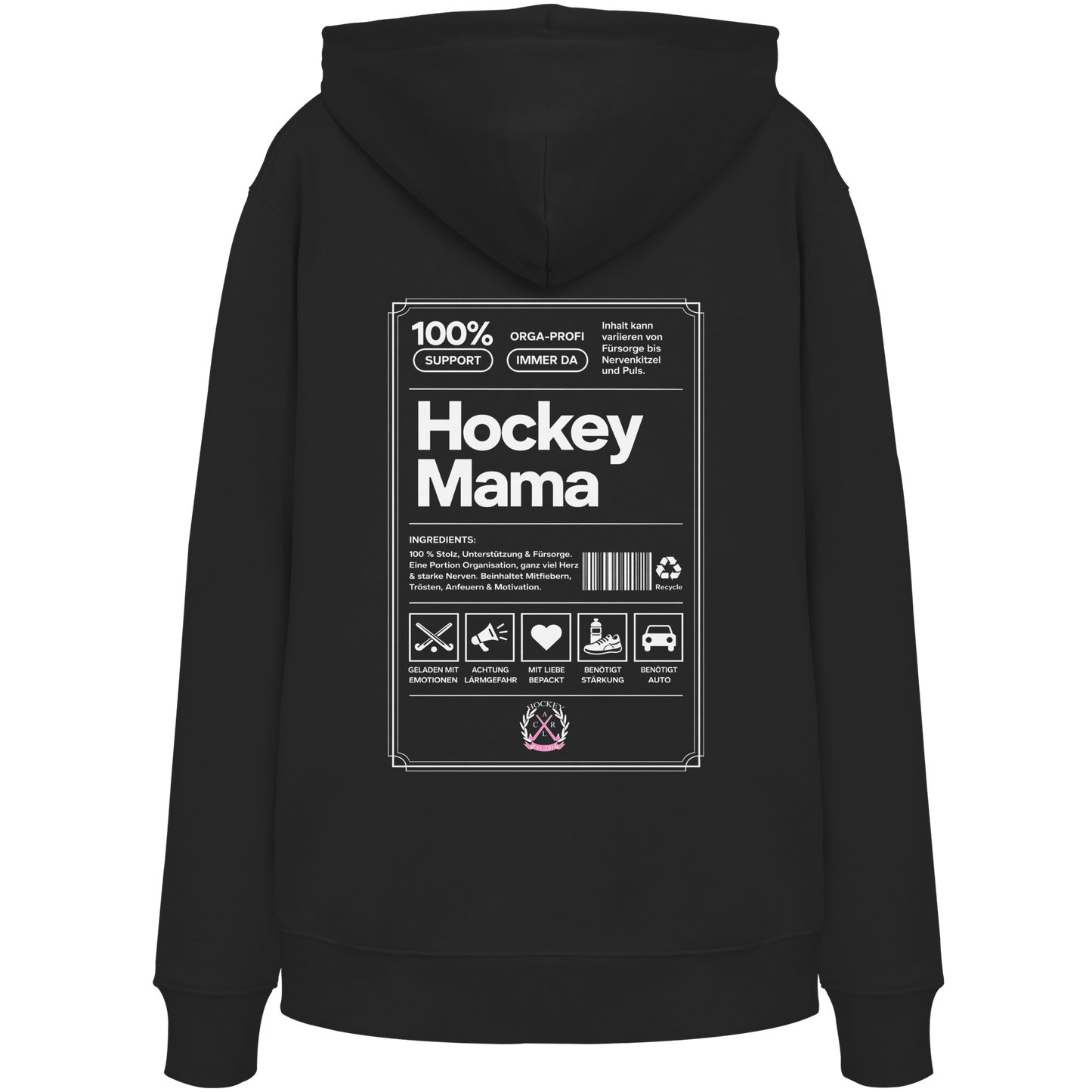 Hockey Mama  - Organic Hoodie - Hockeycarl