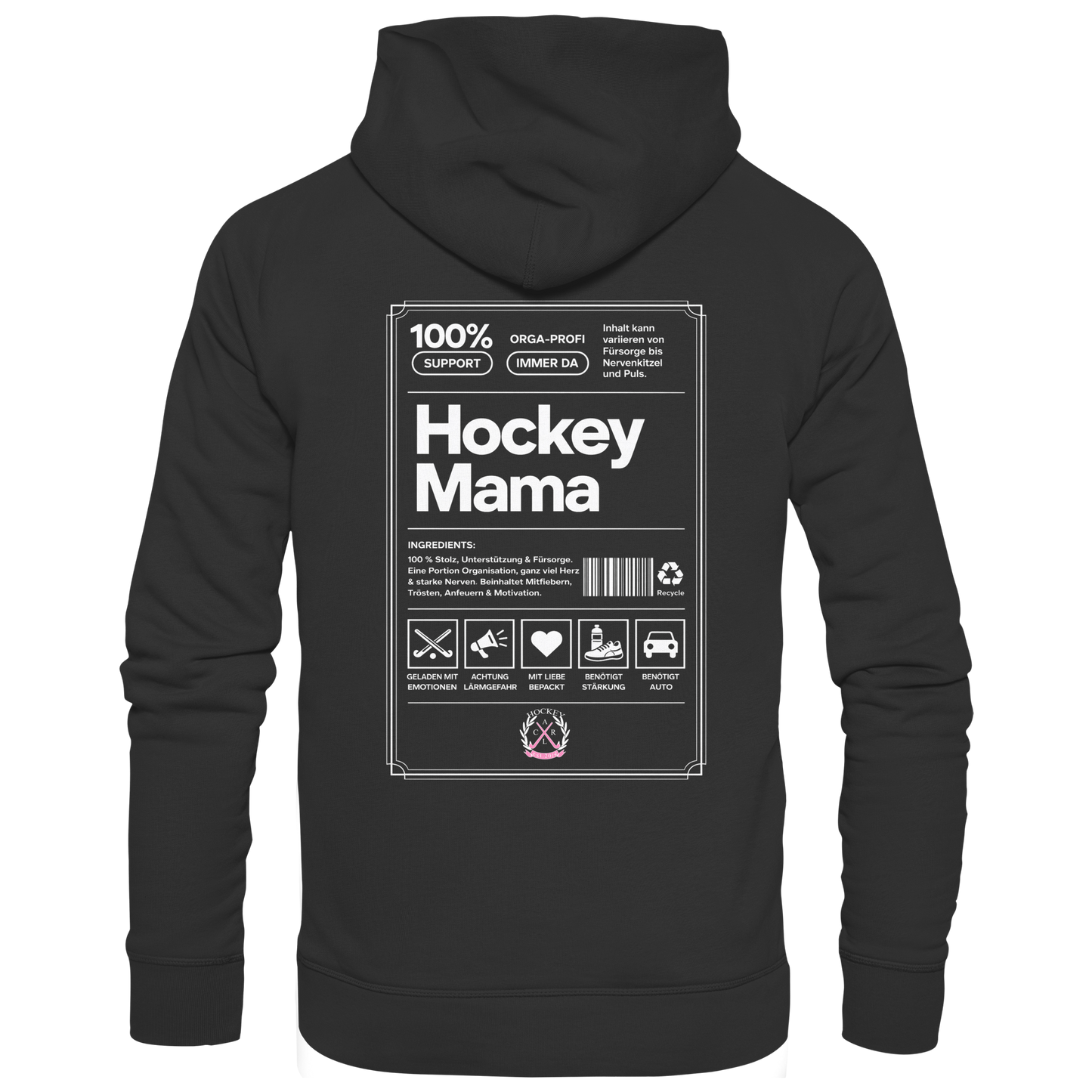 Hockey Mama  - Organic Hoodie - Hockeycarl