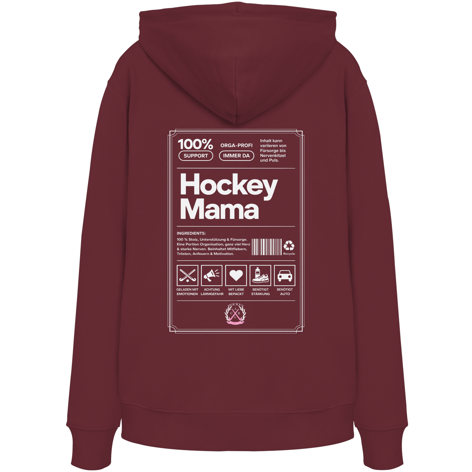 Hockey Mama  - Organic Hoodie - Hockeycarl