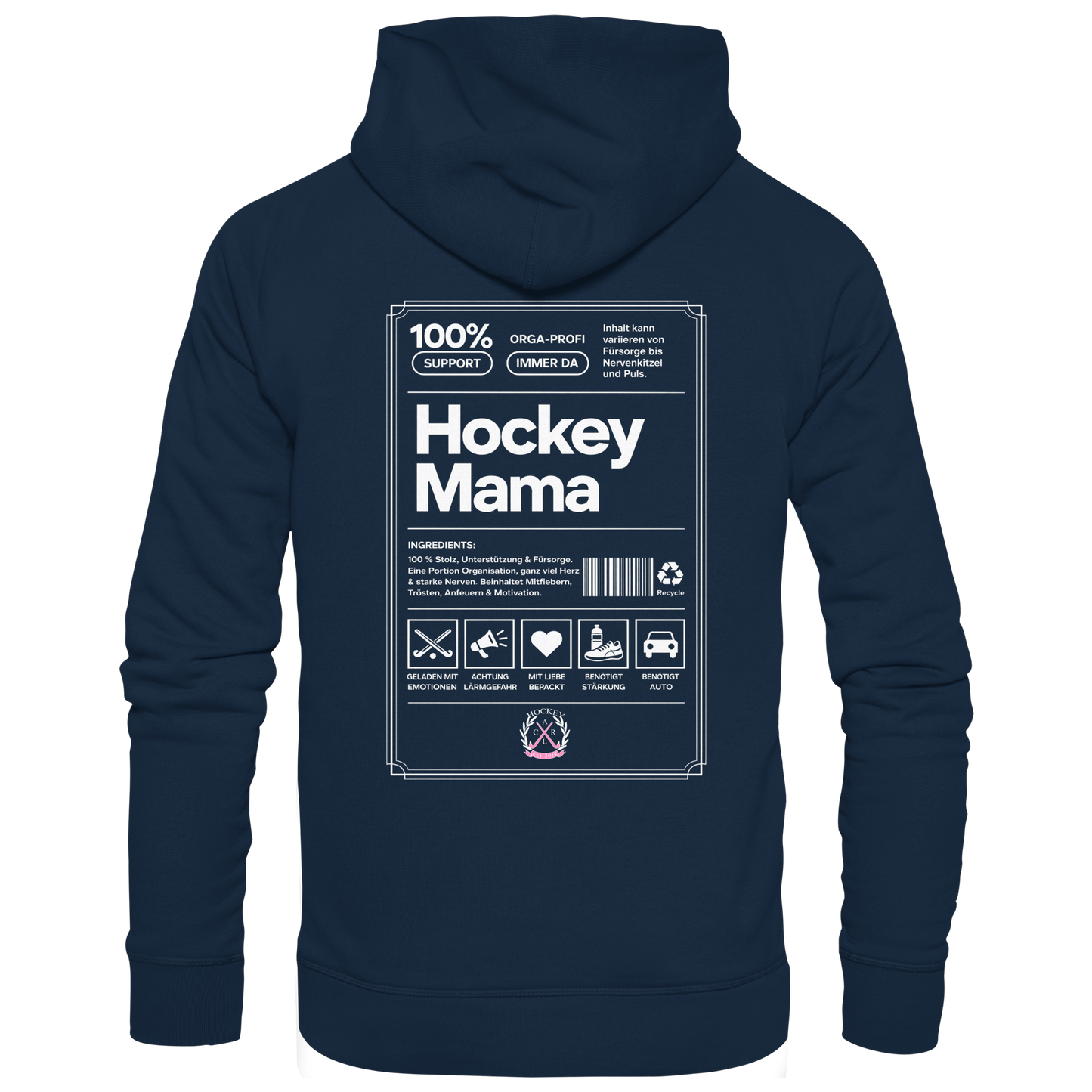 Hockey Mama  - Organic Hoodie - Hockeycarl