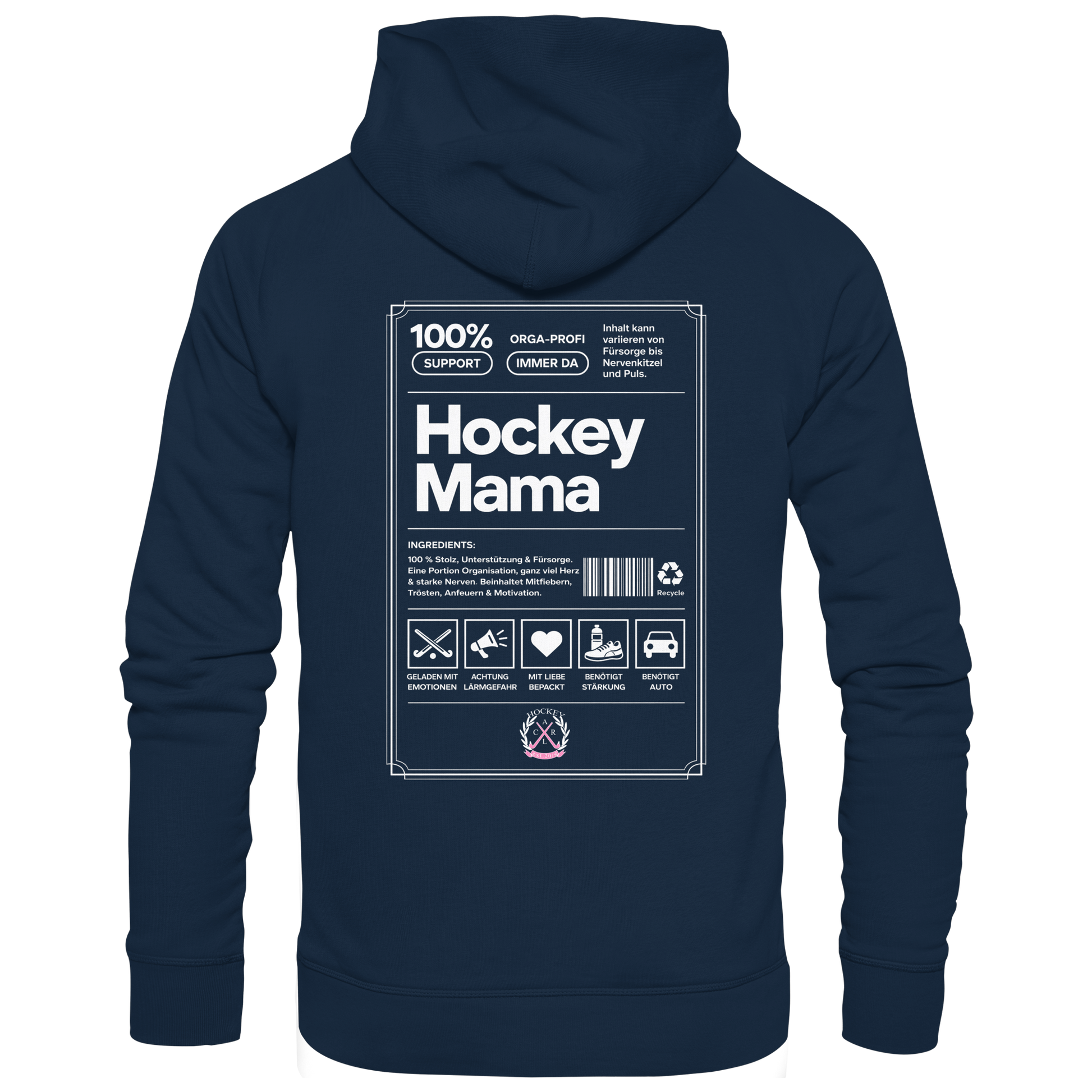Hockey Mama  - Organic Hoodie - Hockeycarl