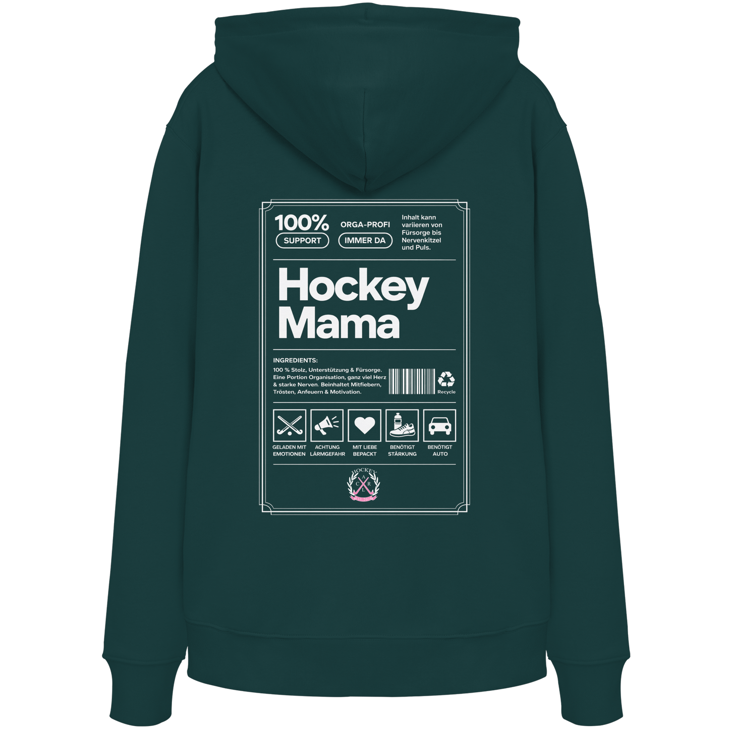 Hockey Mama  - Organic Hoodie - Hockeycarl