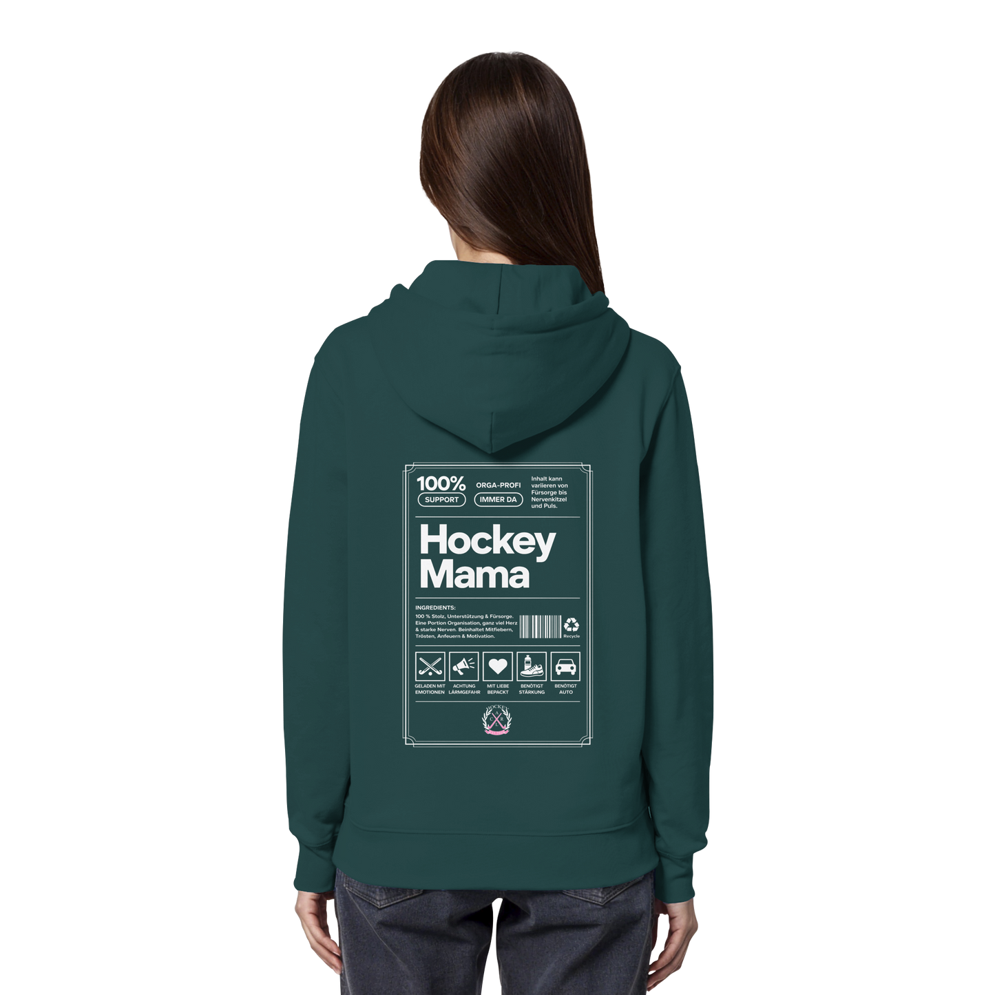 Hockey Mama  - Organic Hoodie - Hockeycarl