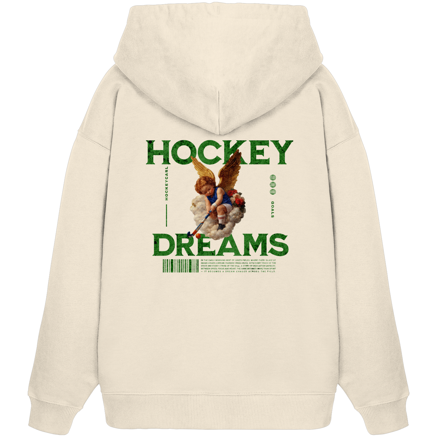 Hockey Dreams - Organic Oversize Hoodie - Hockeycarl