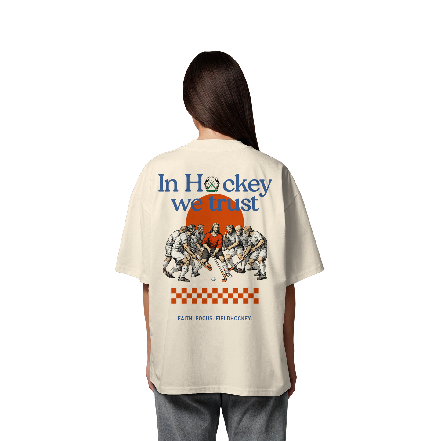 In Hockey we trust - Organic Oversize Shirt - Hockeycarl