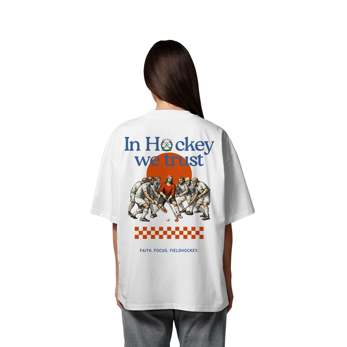In Hockey we trust - Organic Oversize Shirt - Hockeycarl