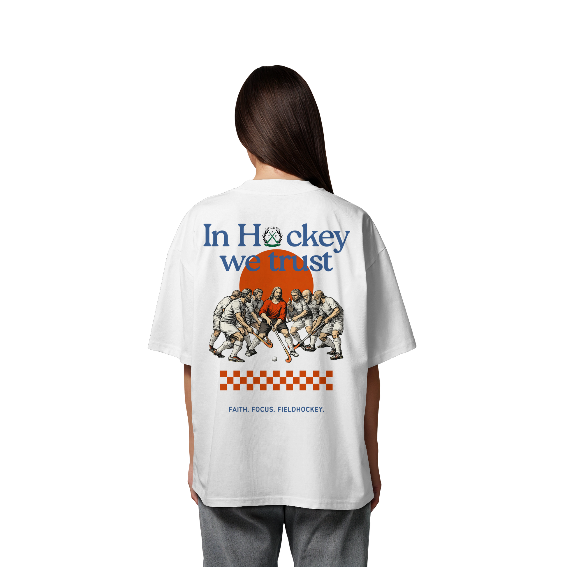 In Hockey we trust - Organic Oversize Shirt - Hockeycarl