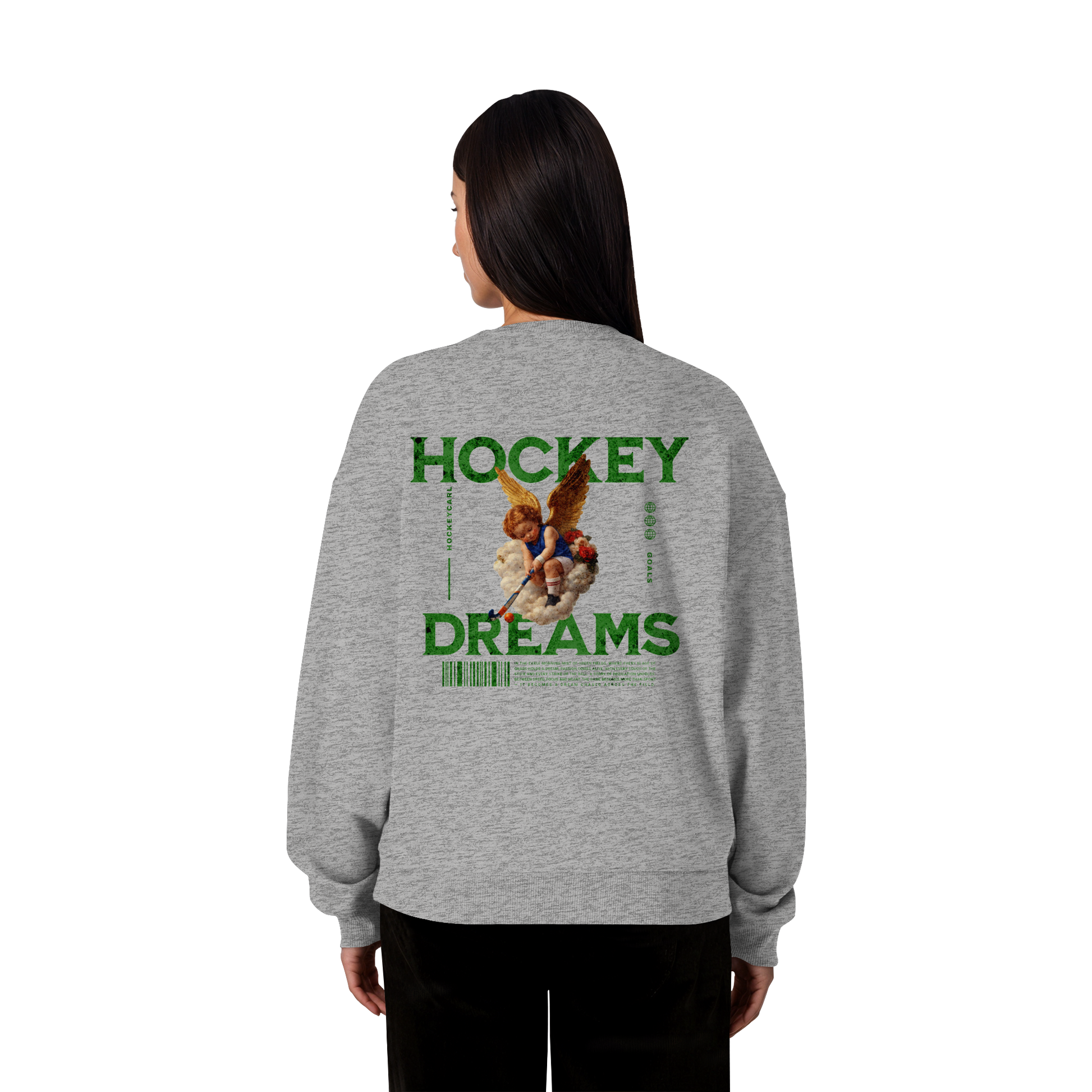 Hockey Dreams - Organic Oversize Sweatshirt - Hockeycarl
