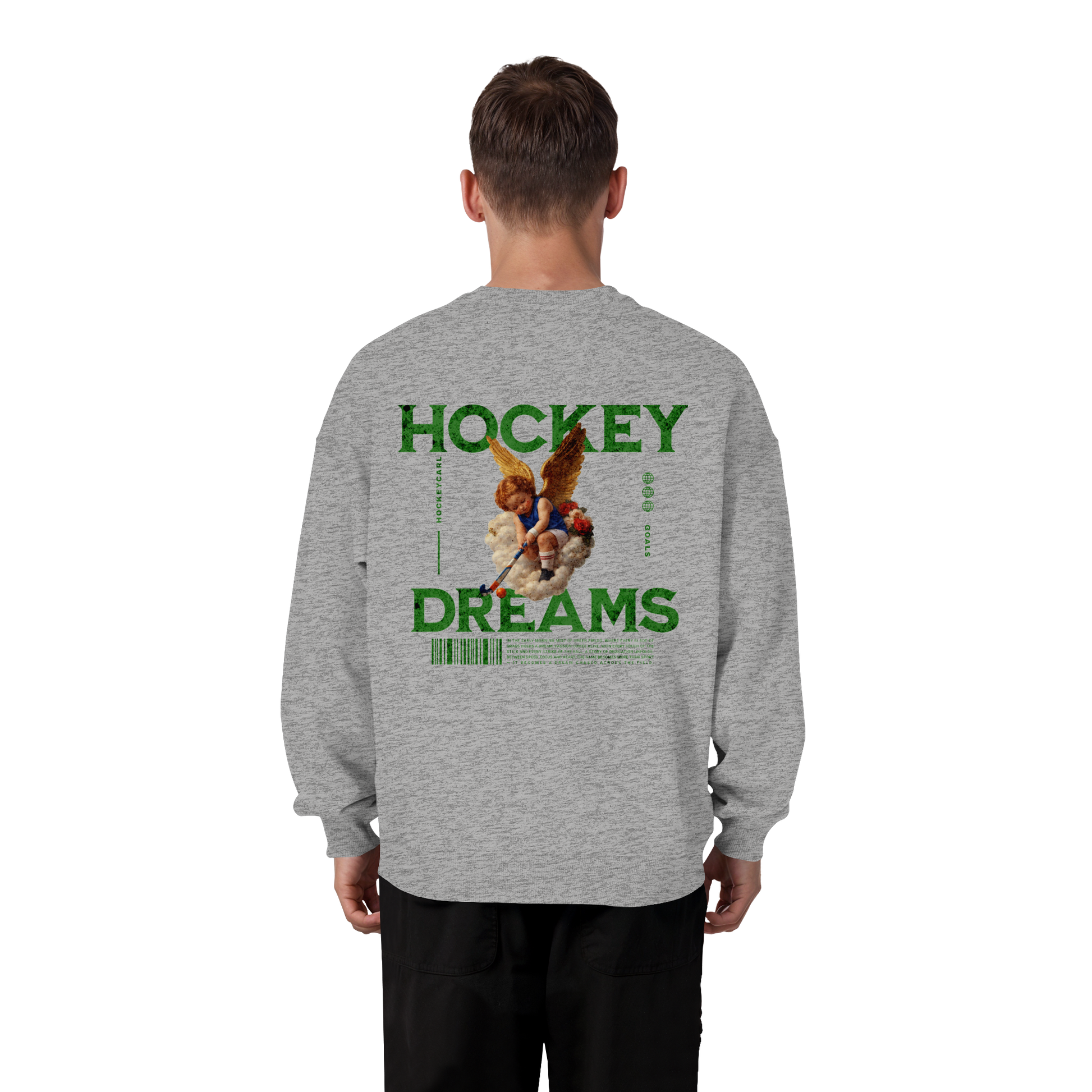 Hockey Dreams - Organic Oversize Sweatshirt - Hockeycarl