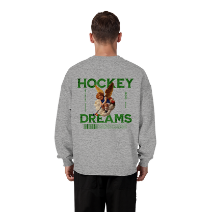Hockey Dreams - Organic Oversize Sweatshirt - Hockeycarl