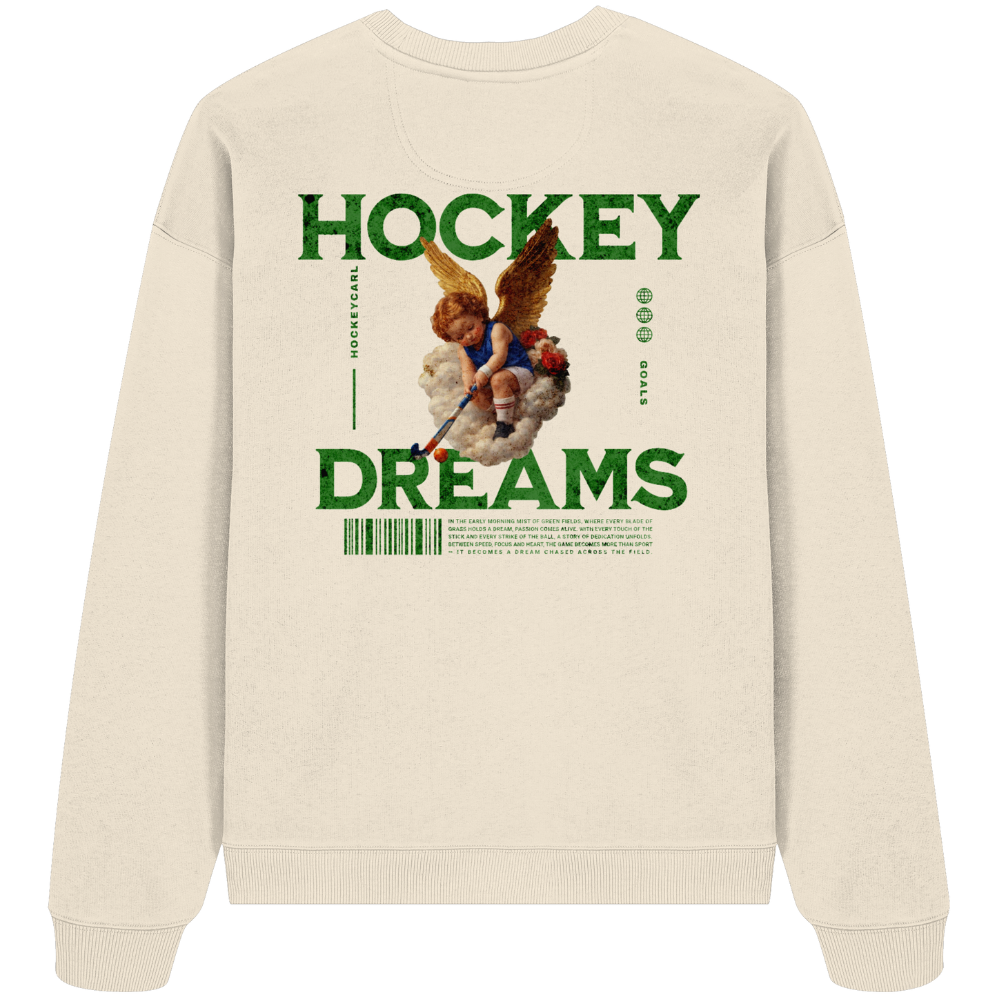 Hockey Dreams - Organic Oversize Sweatshirt - Hockeycarl