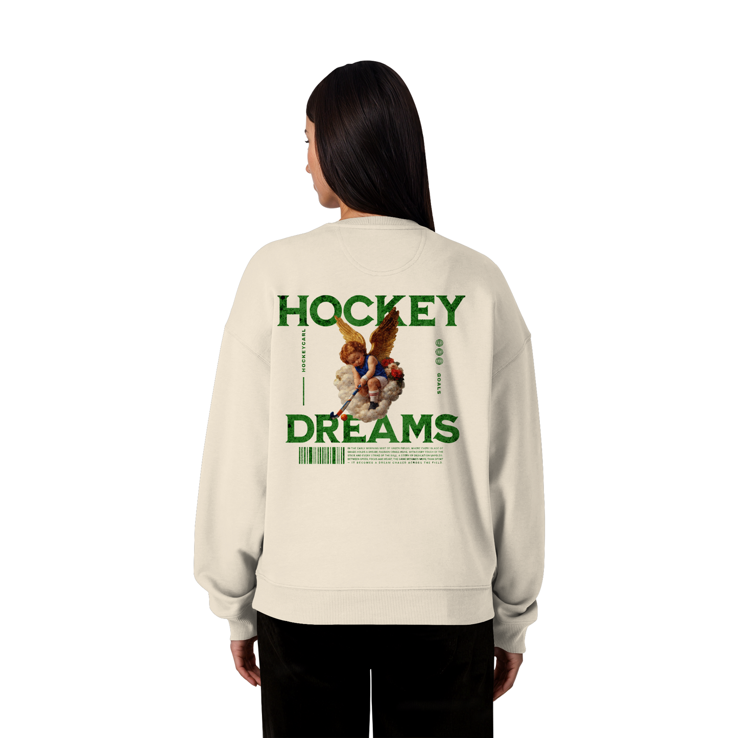 Hockey Dreams - Organic Oversize Sweatshirt - Hockeycarl
