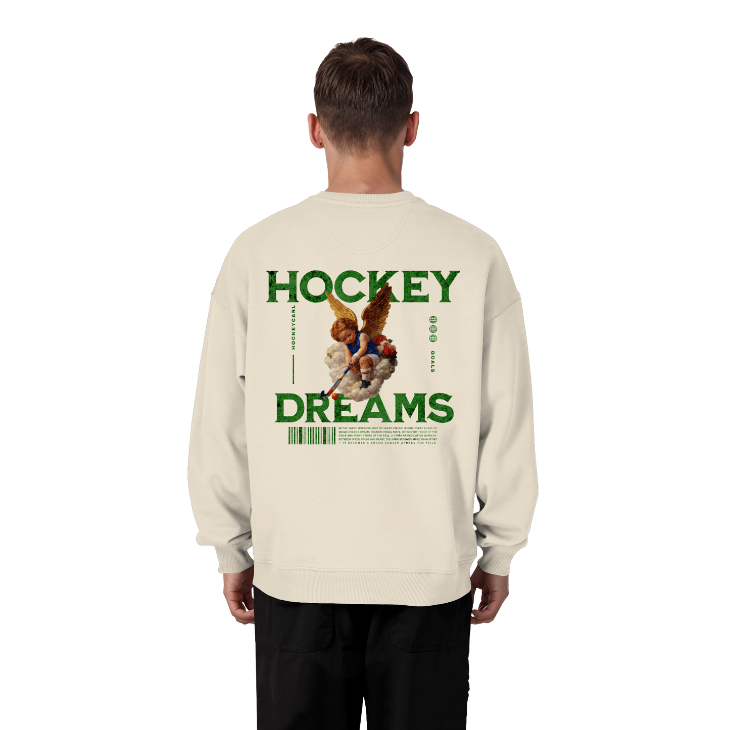 Hockey Dreams - Organic Oversize Sweatshirt - Hockeycarl