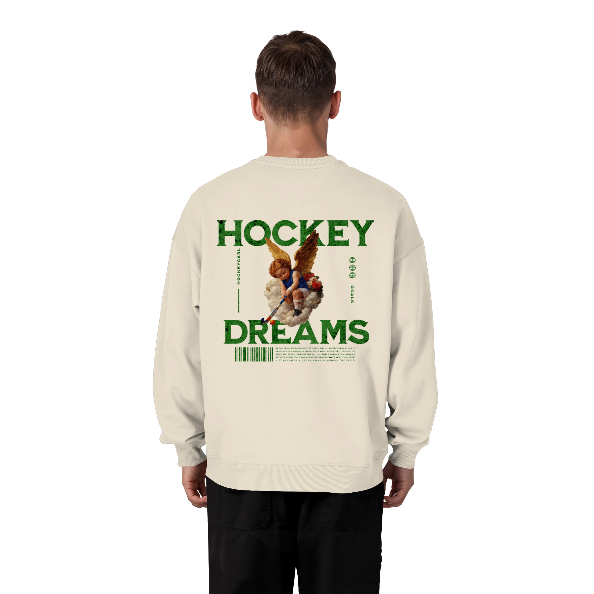 Hockey Dreams - Organic Oversize Sweatshirt - Hockeycarl