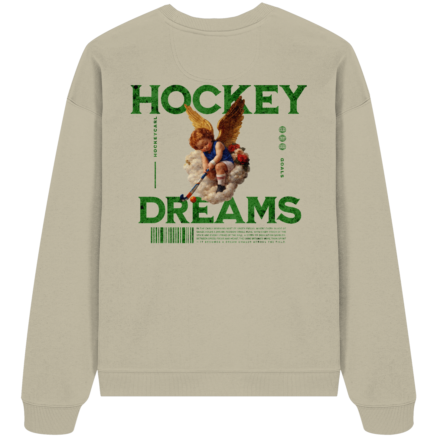 Hockey Dreams - Organic Oversize Sweatshirt - Hockeycarl