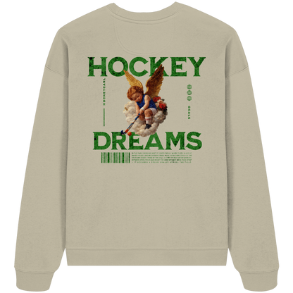 Hockey Dreams - Organic Oversize Sweatshirt - Hockeycarl