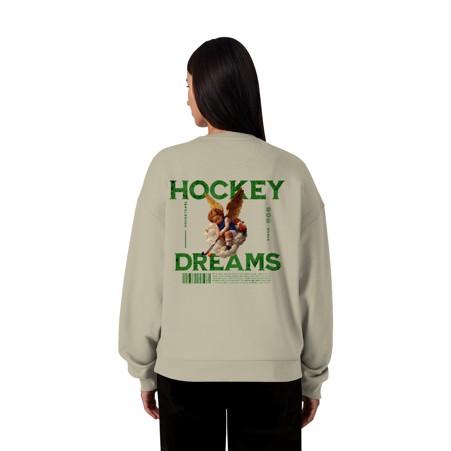 Hockey Dreams - Organic Oversize Sweatshirt - Hockeycarl