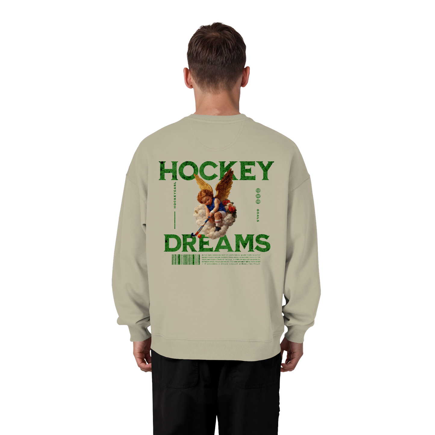 Hockey Dreams - Organic Oversize Sweatshirt - Hockeycarl