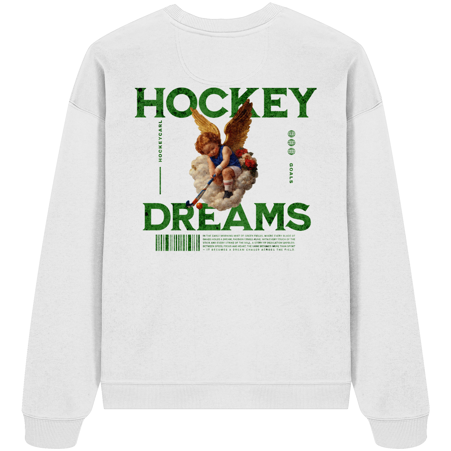 Hockey Dreams - Organic Oversize Sweatshirt - Hockeycarl