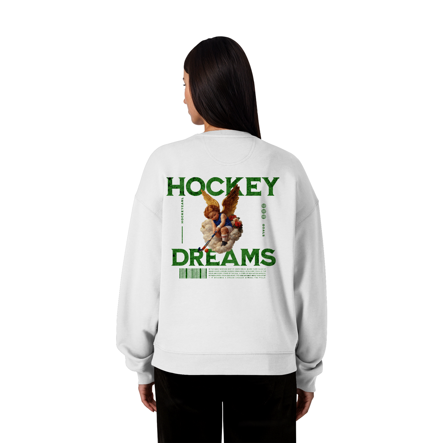 Hockey Dreams - Organic Oversize Sweatshirt - Hockeycarl