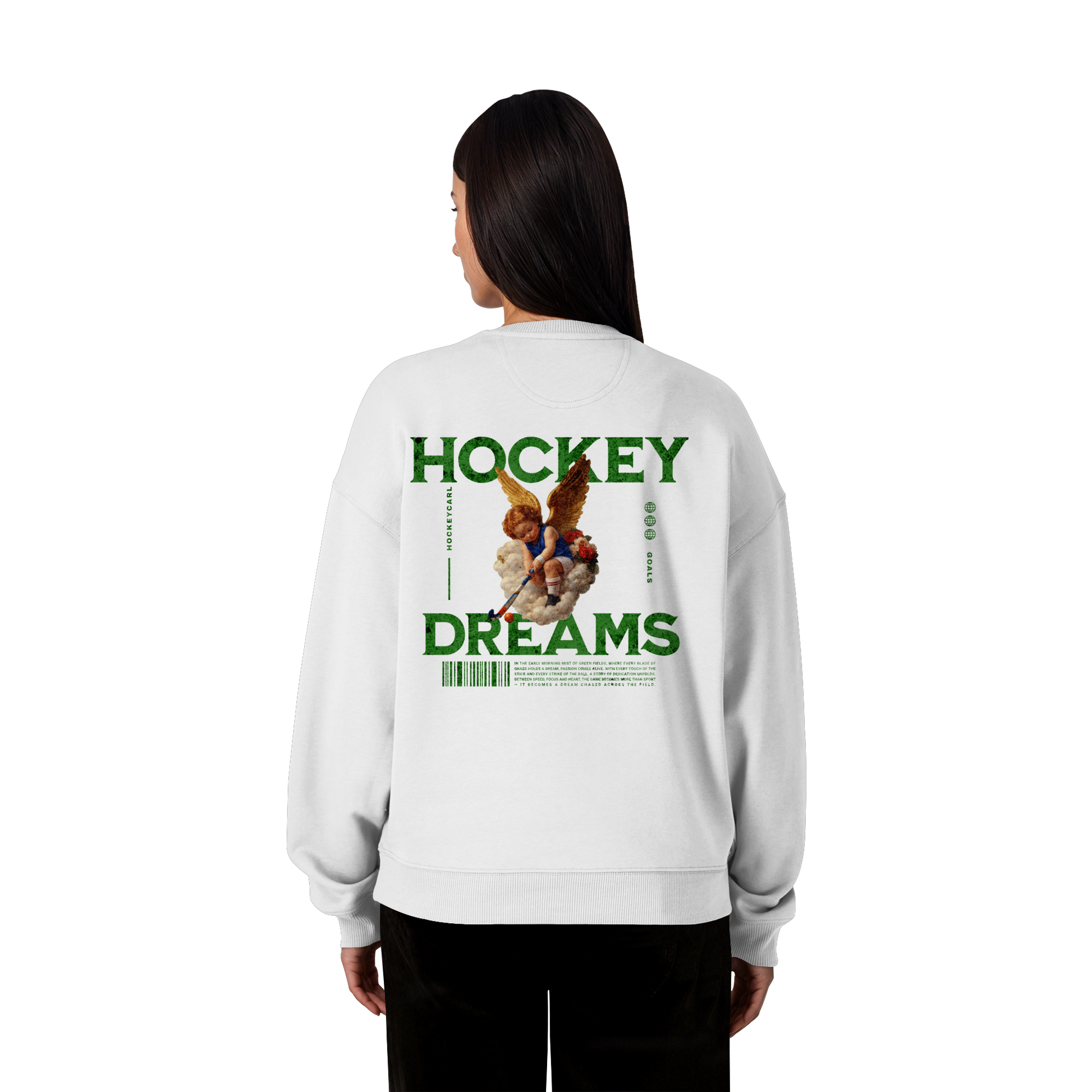 Hockey Dreams - Organic Oversize Sweatshirt - Hockeycarl