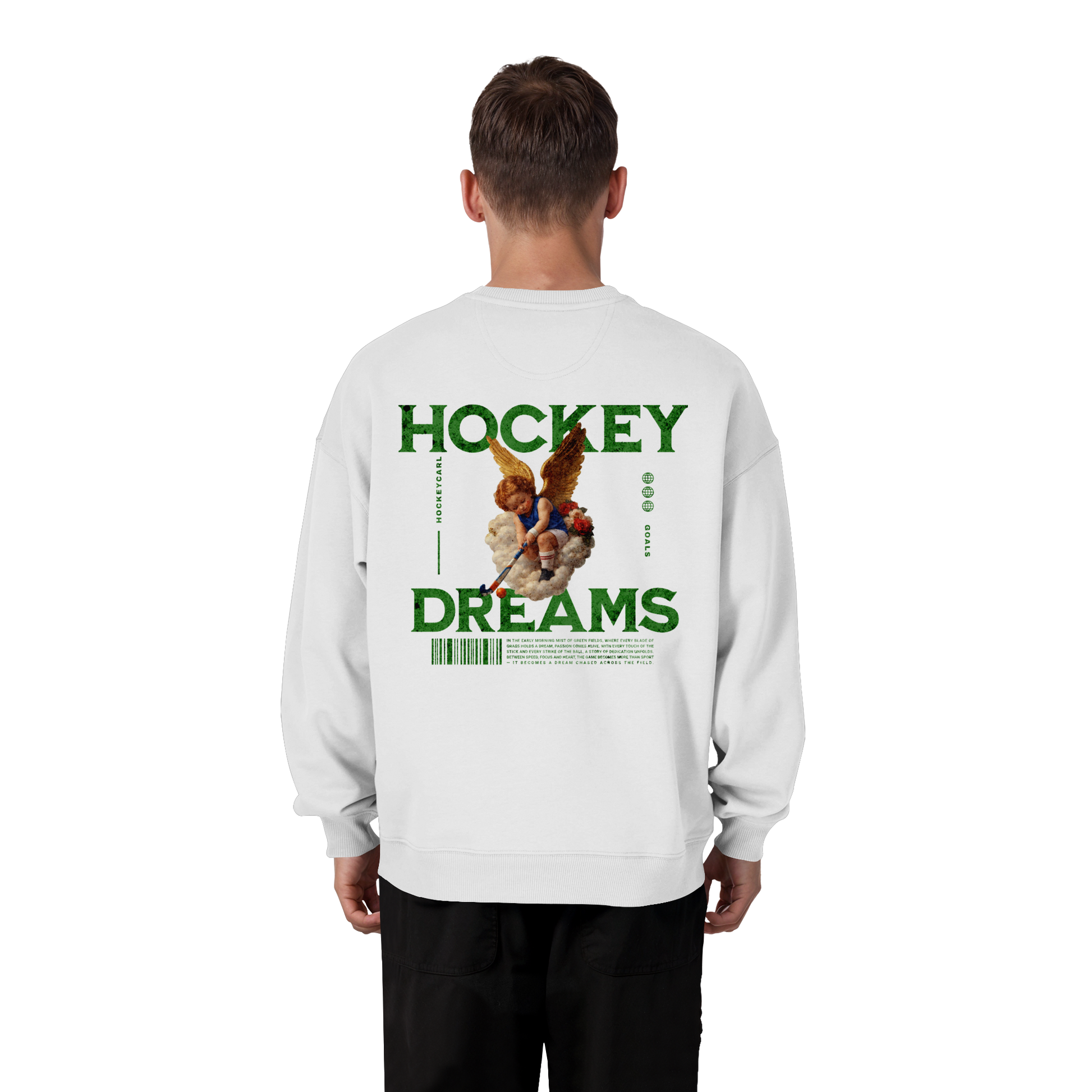 Hockey Dreams - Organic Oversize Sweatshirt - Hockeycarl