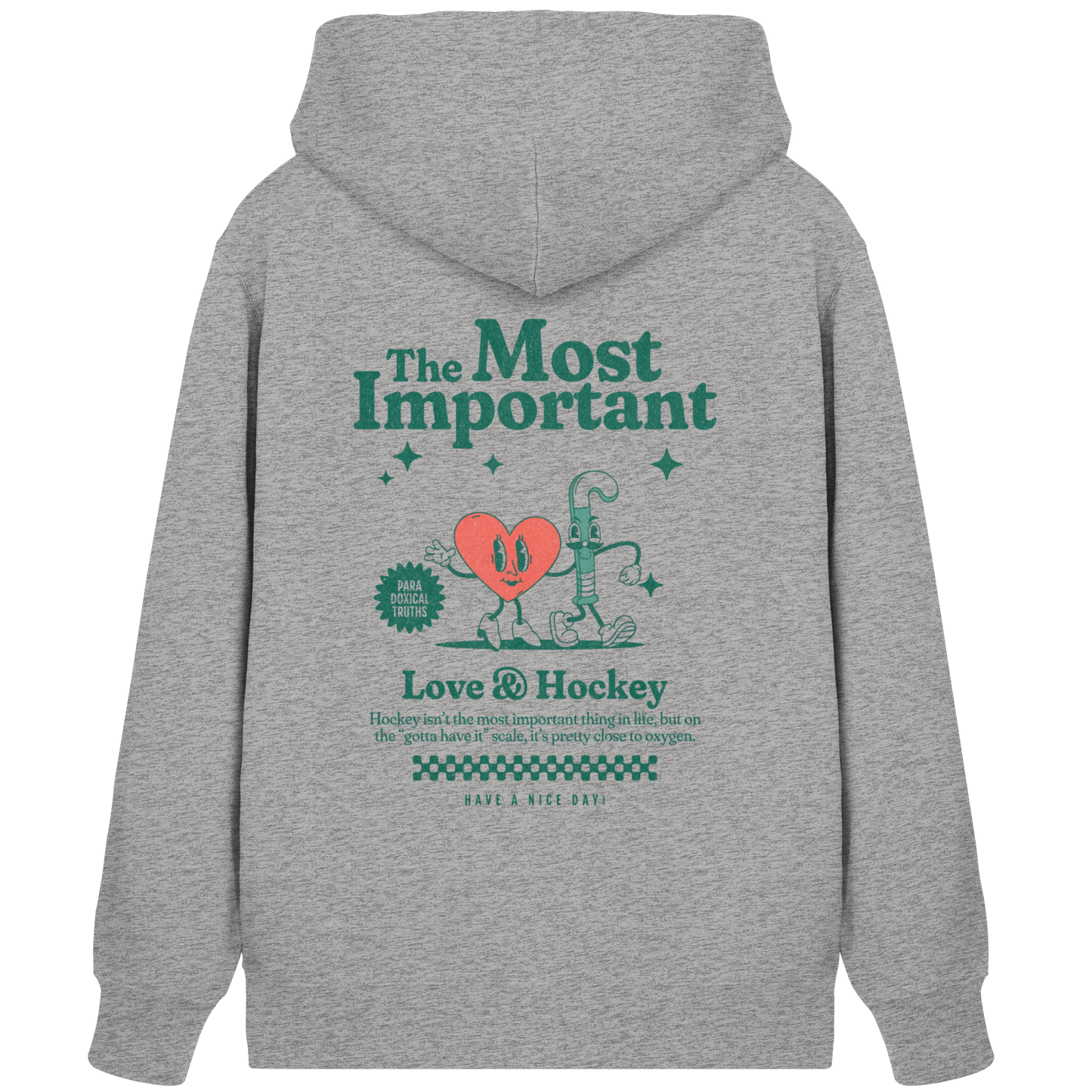 Love AND HOCKEY - Organic Zipper - Hockeycarl