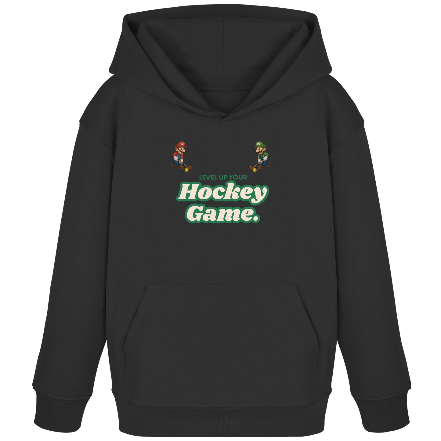 LEVEL UP YOUR HOCKEY GAME - Kids Organic Hoodie - Hockeycarl