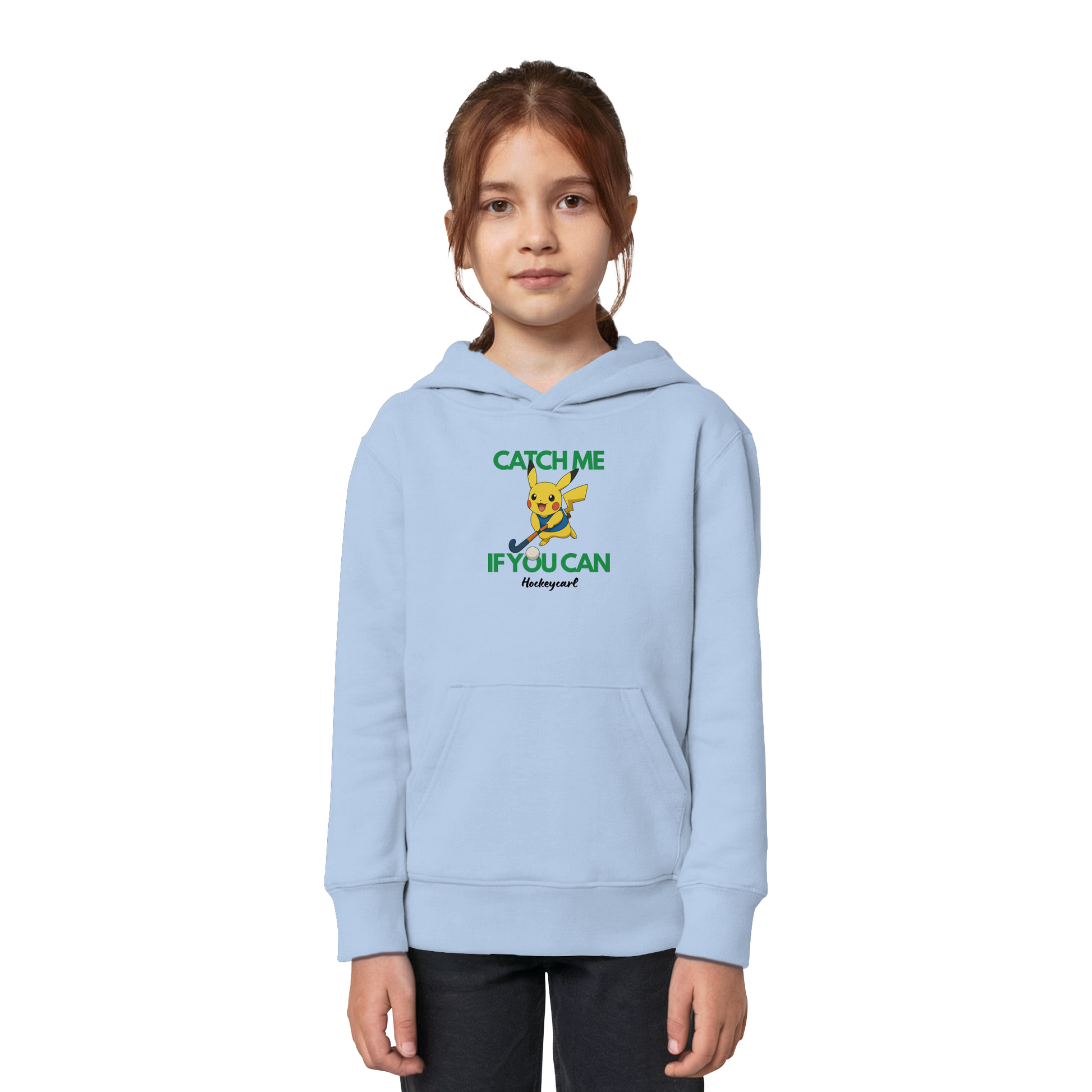 Catch me if you can - Kids Organic Hoodie - Hockeycarl