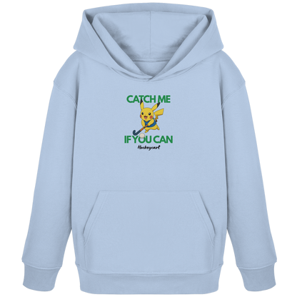 Catch me if you can - Kids Organic Hoodie - Hockeycarl