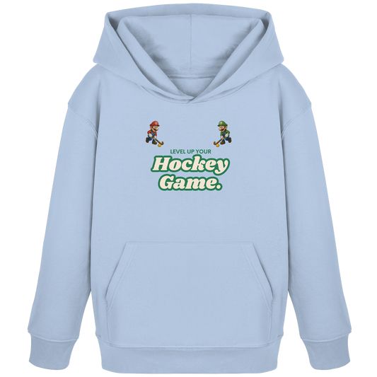LEVEL UP YOUR HOCKEY GAME - Kids Organic Hoodie - Hockeycarl