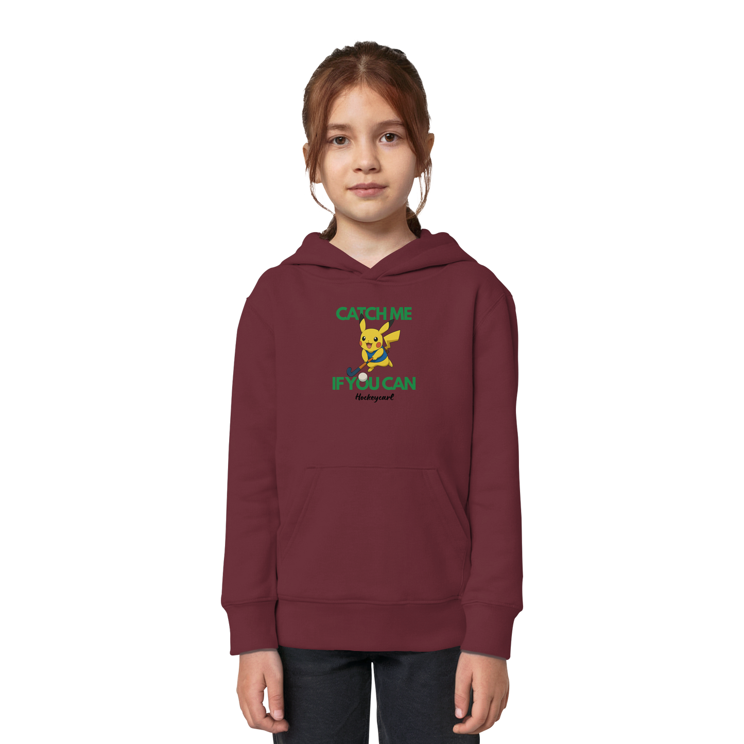 Catch me if you can - Kids Organic Hoodie - Hockeycarl