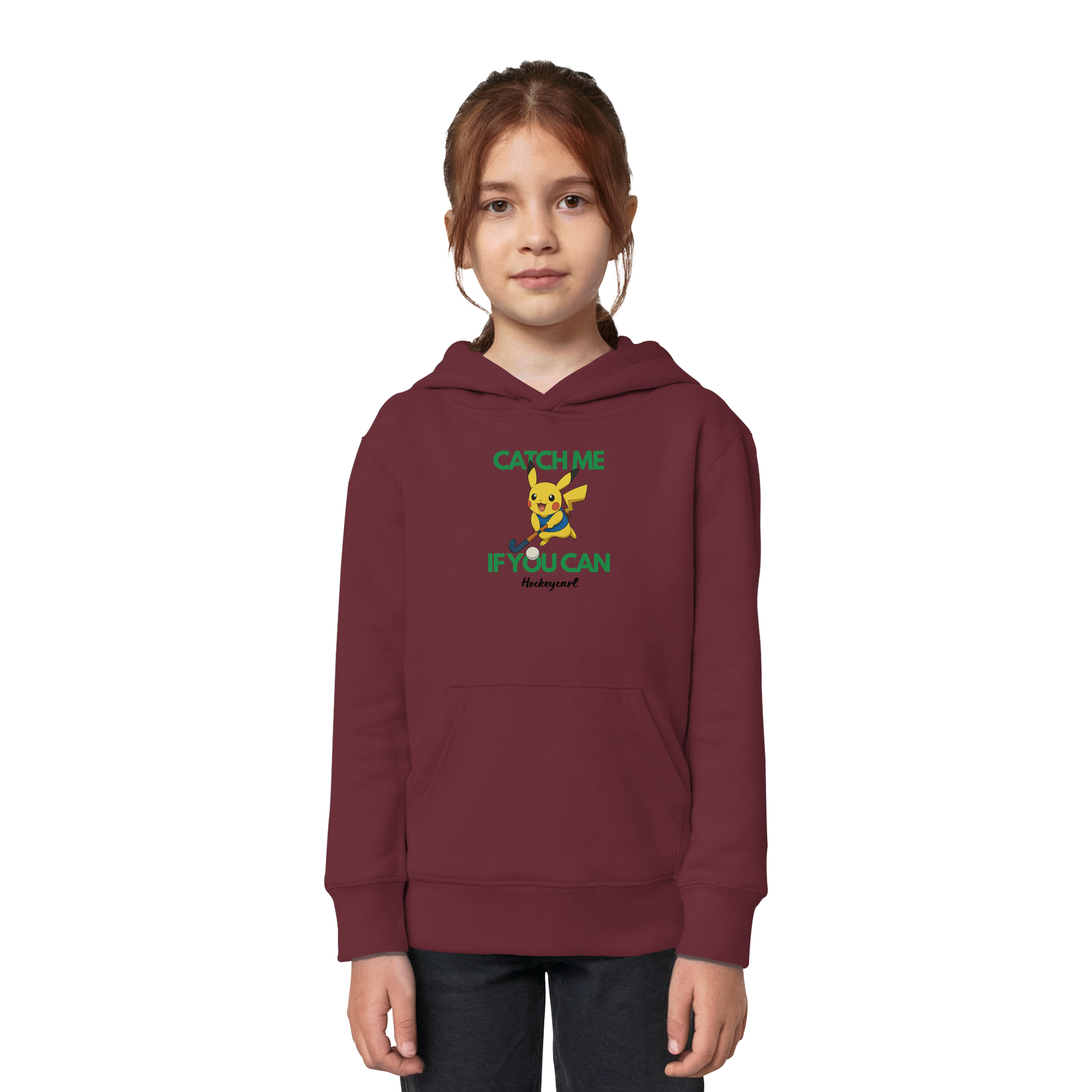 Catch me if you can - Kids Organic Hoodie - Hockeycarl