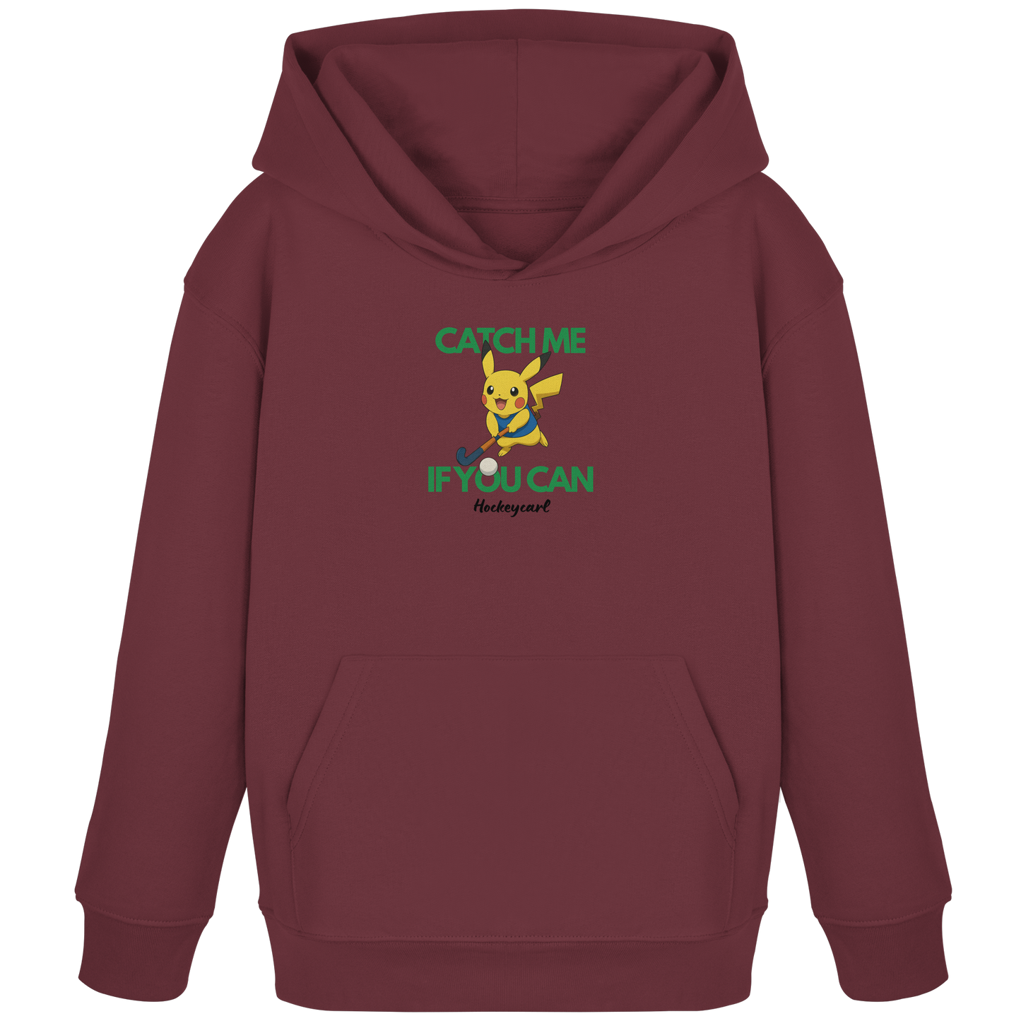 Catch me if you can - Kids Organic Hoodie - Hockeycarl