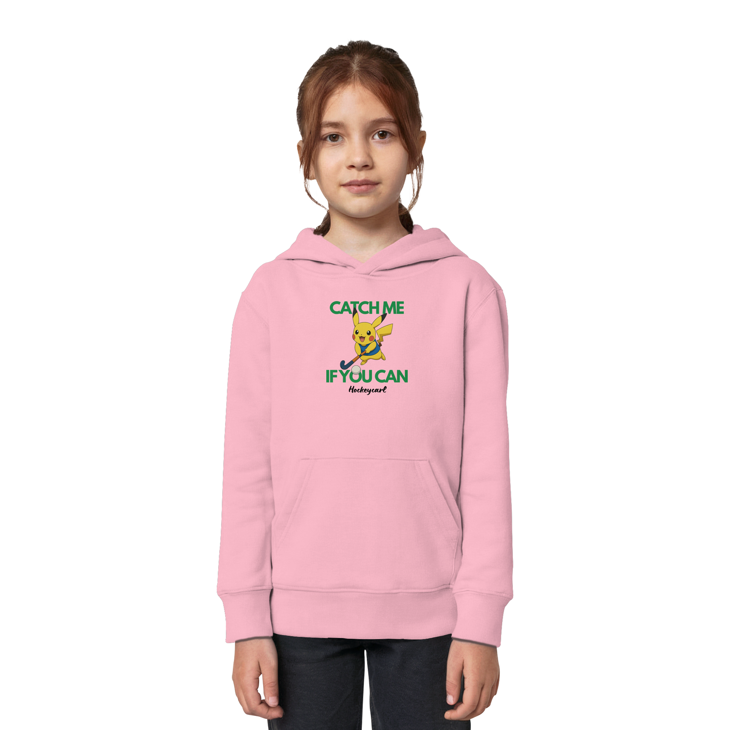 Catch me if you can - Kids Organic Hoodie - Hockeycarl