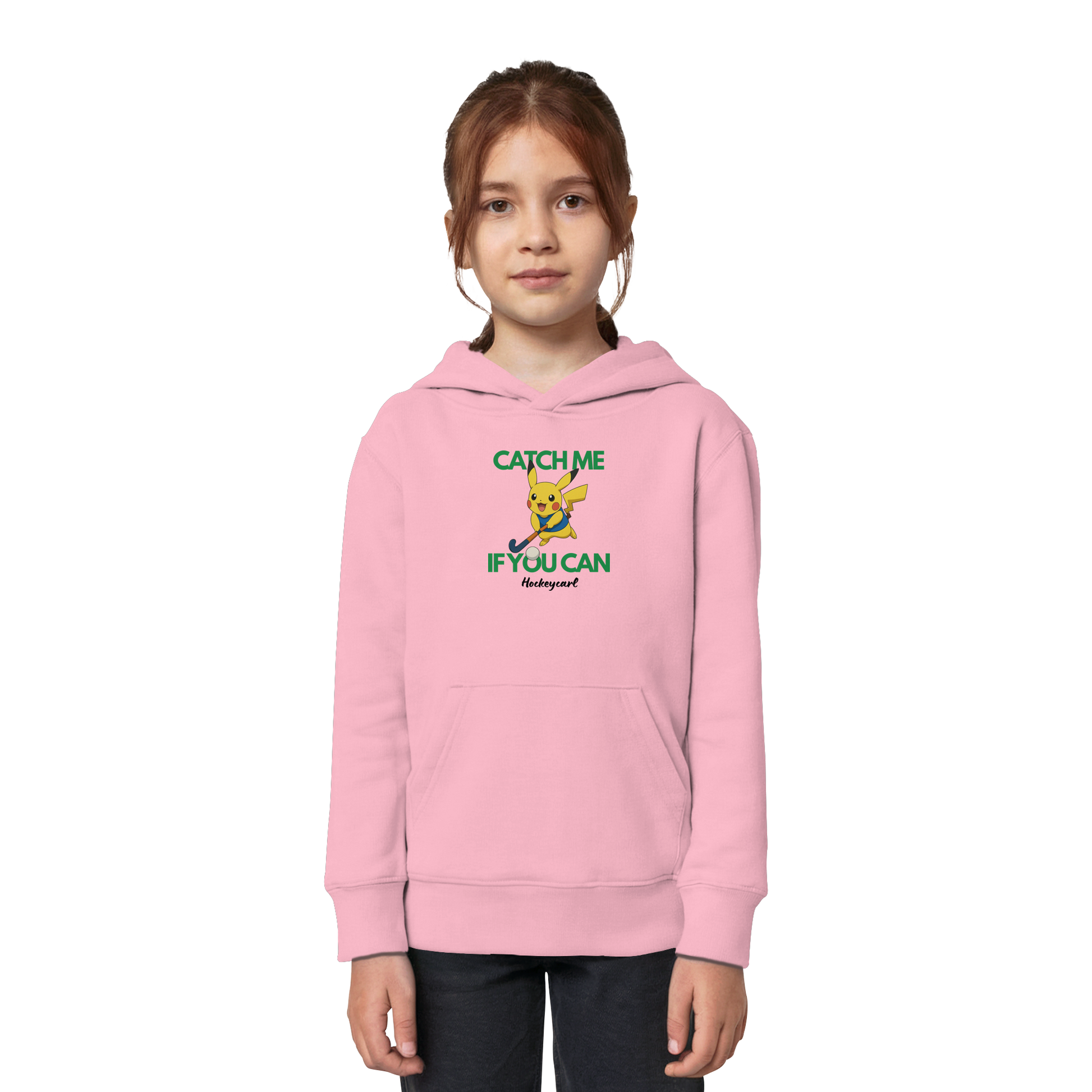 Catch me if you can - Kids Organic Hoodie - Hockeycarl