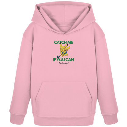 Catch me if you can - Kids Organic Hoodie - Hockeycarl