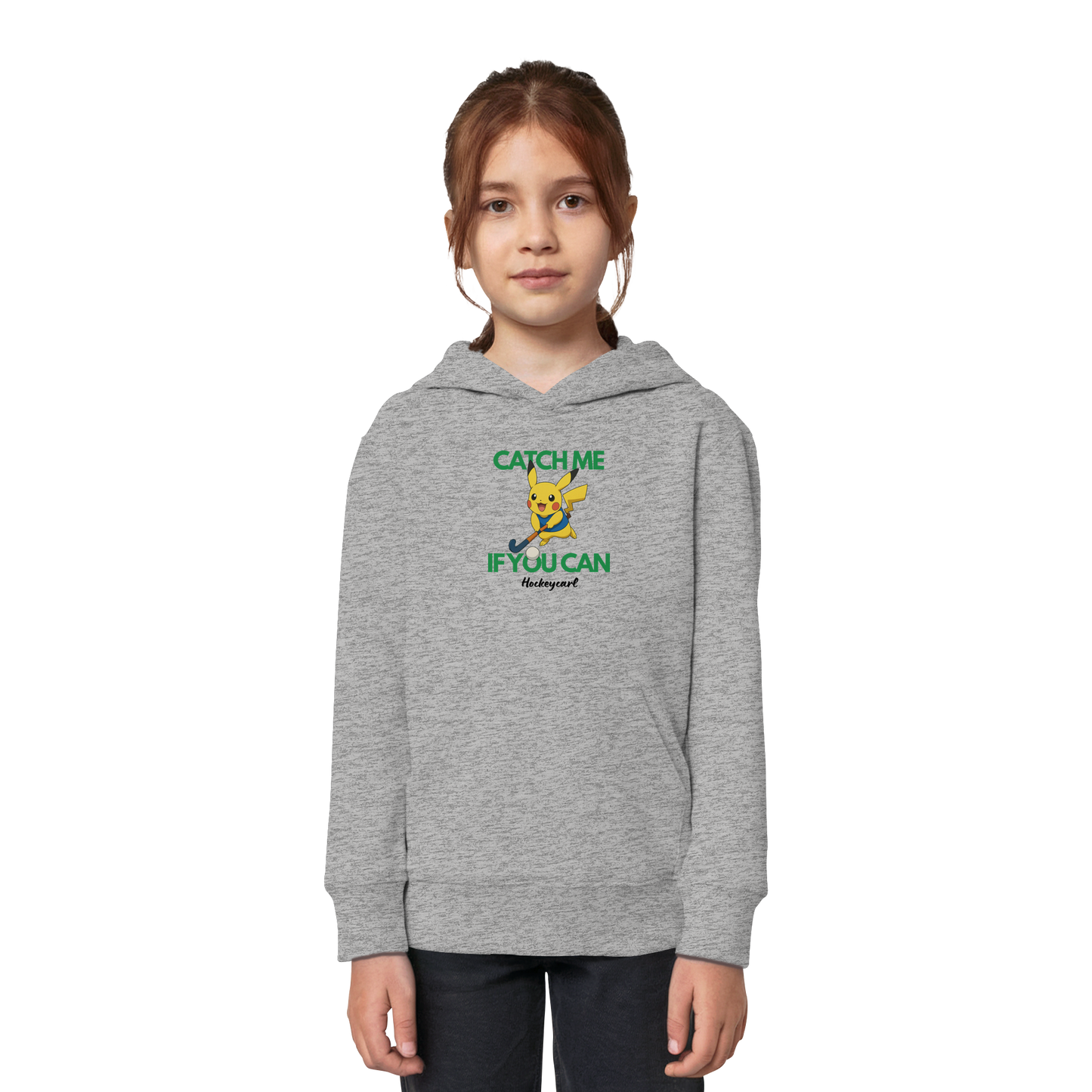 Catch me if you can - Kids Organic Hoodie - Hockeycarl