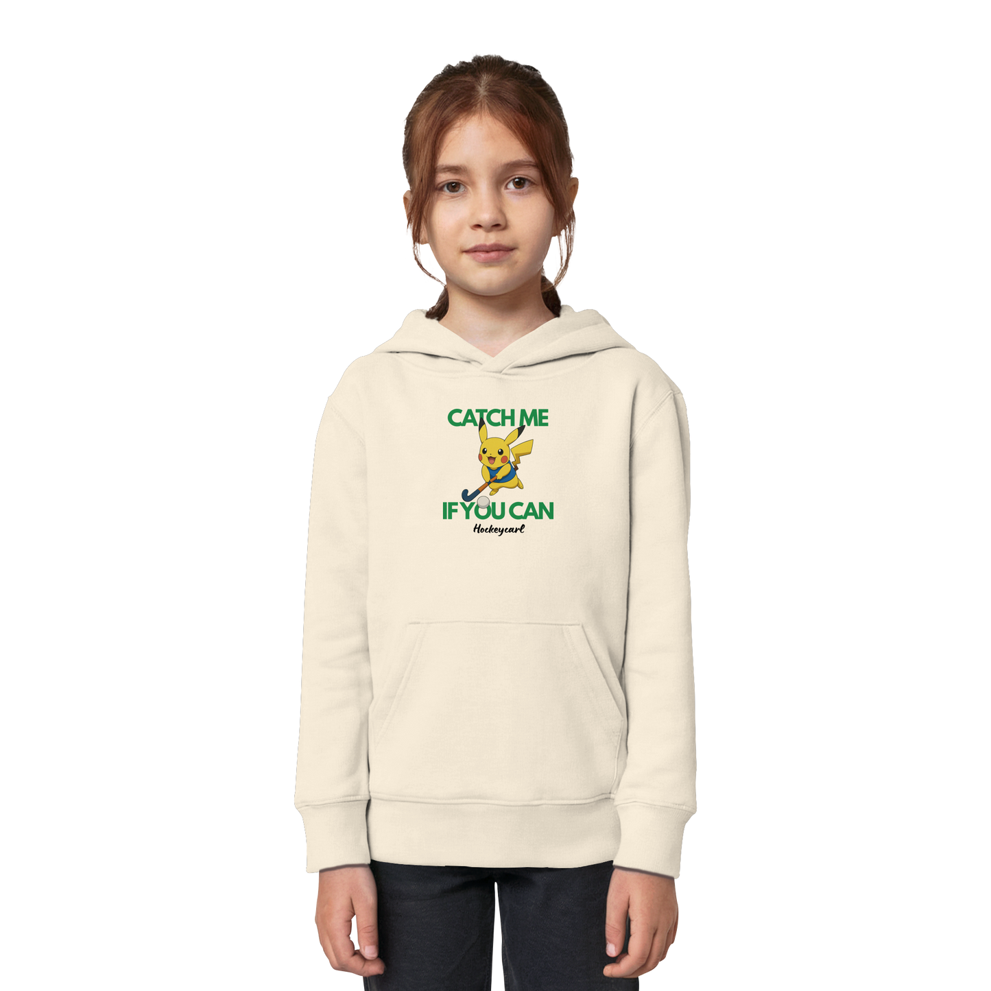 Catch me if you can - Kids Organic Hoodie - Hockeycarl