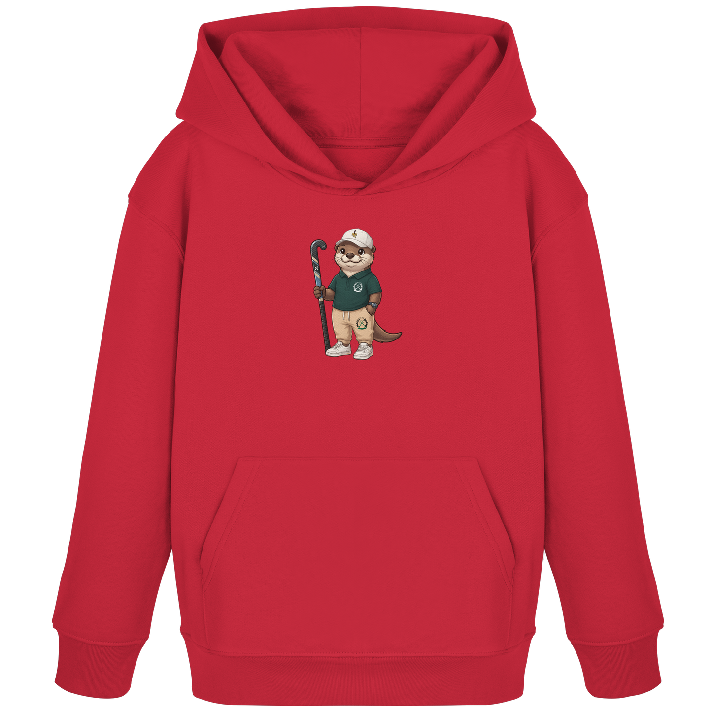 Hockey Otter - Kids Organic Hoodie - Hockeycarl
