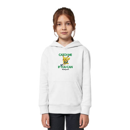 Catch me if you can - Kids Organic Hoodie - Hockeycarl