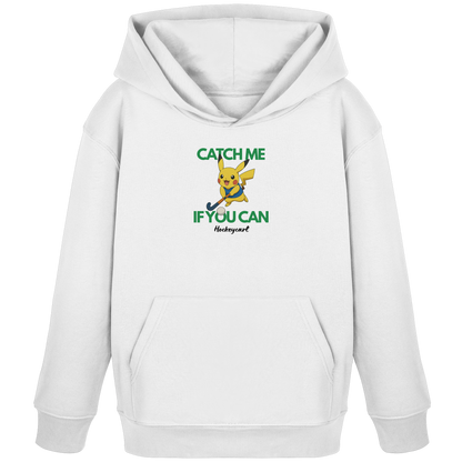 Catch me if you can - Kids Organic Hoodie - Hockeycarl