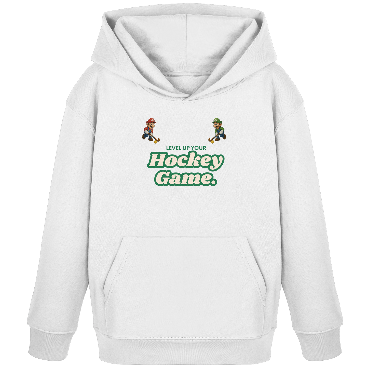 LEVEL UP YOUR HOCKEY GAME - Kids Organic Hoodie - Hockeycarl